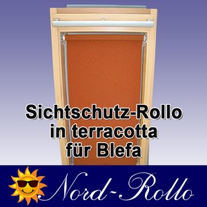 Sichtschutzrollo Rollo für Blefa BL 24 (ab Baureihe 1980) terracotta