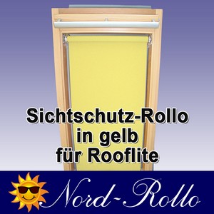 Sichtschutzrollo Rollo für Rooflite C2A 55x78 gelb