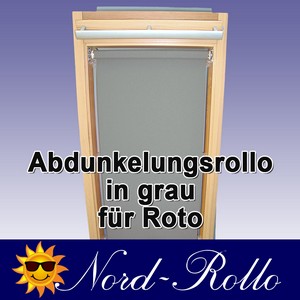 Abdunkelungs-Rollo mit Haltekrallen für Roto 61_,62_,84_ H 10/11 grau