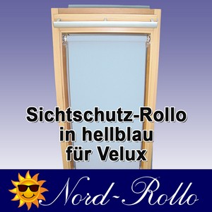 Sichtschutzrollo Rollo für Velux RG-EP VK,VE,VS 021 hellblau