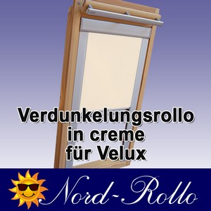 Verdunkelungsrollo Rollo mit Seitenschienen für Velux DG-EP VL,VG,VX 021 creme